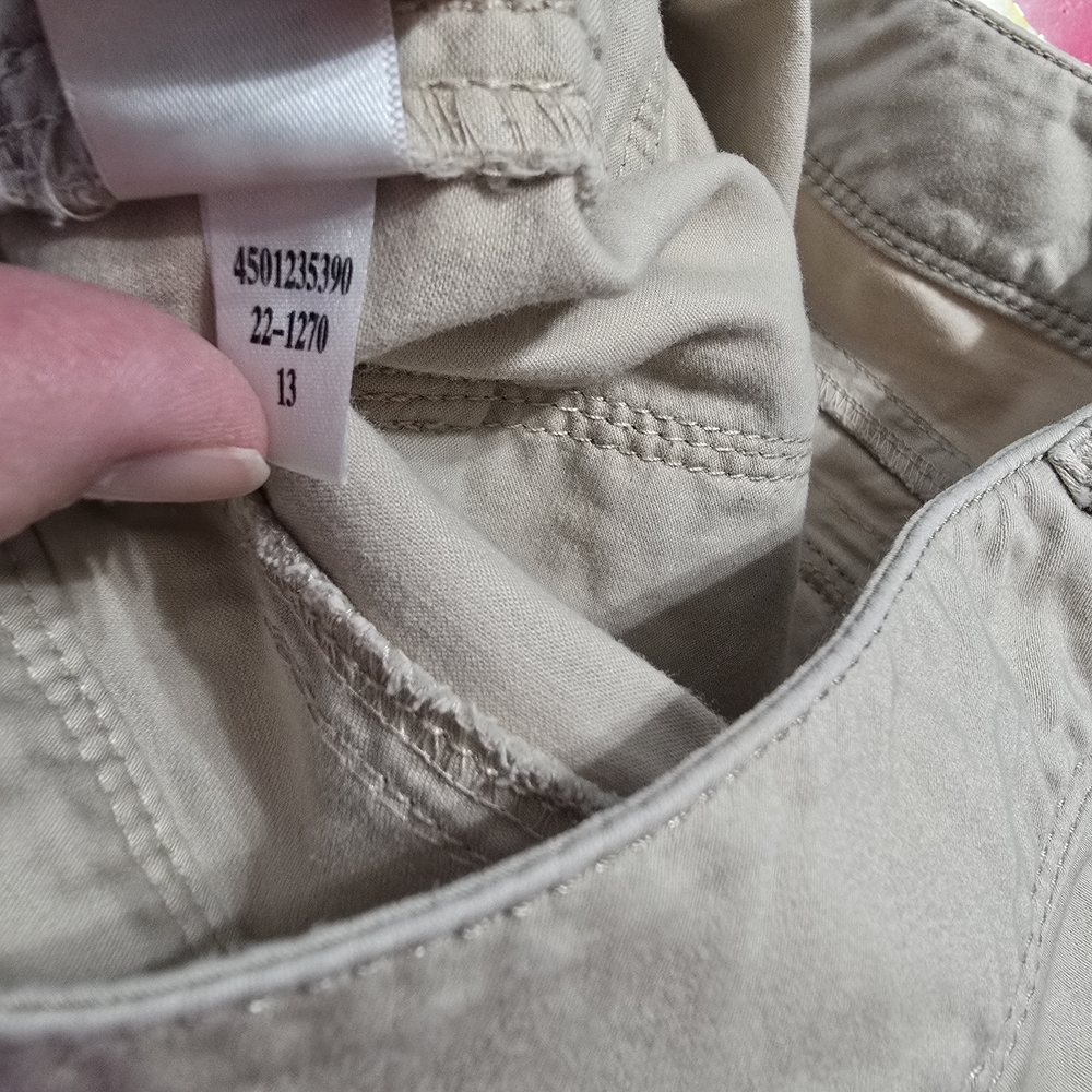 White House Black Market Women’s Size 6 Khaki Cargo Mini Skirt Embroidered - Picture 11 of 11